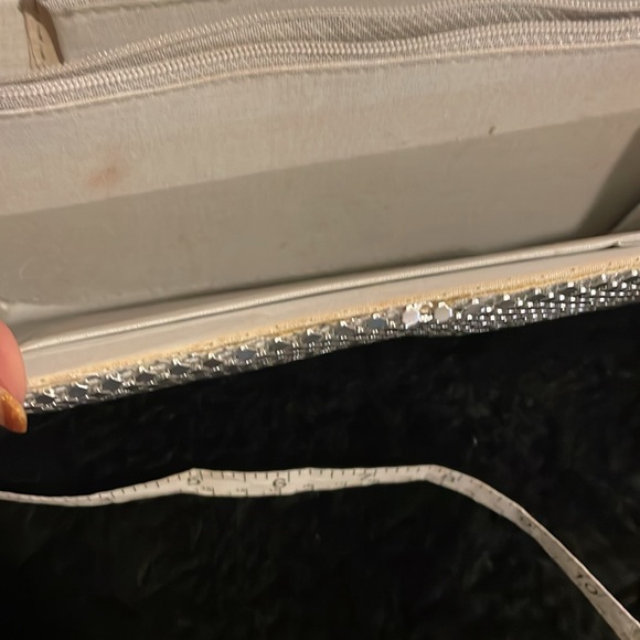 Silver mesh sequin evening bag - Picture 8 of 9